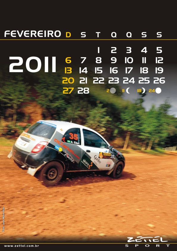 Você está visualizando atualmente Zettel Sport lança calendário 2011